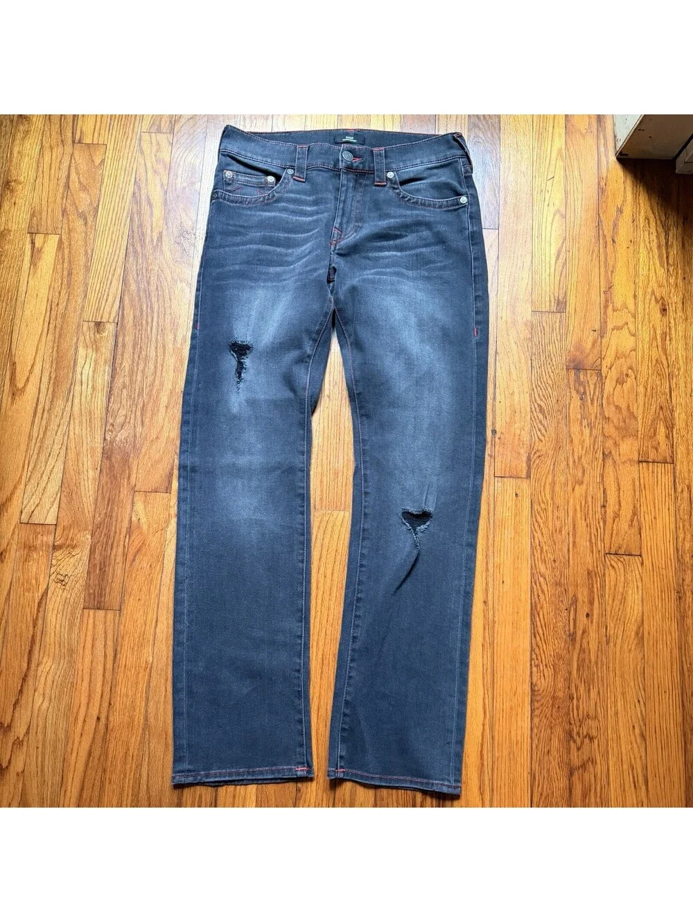 True Religion Ricky Relaxed Straight Jeans Men's Size 31 No Flap Single Needle